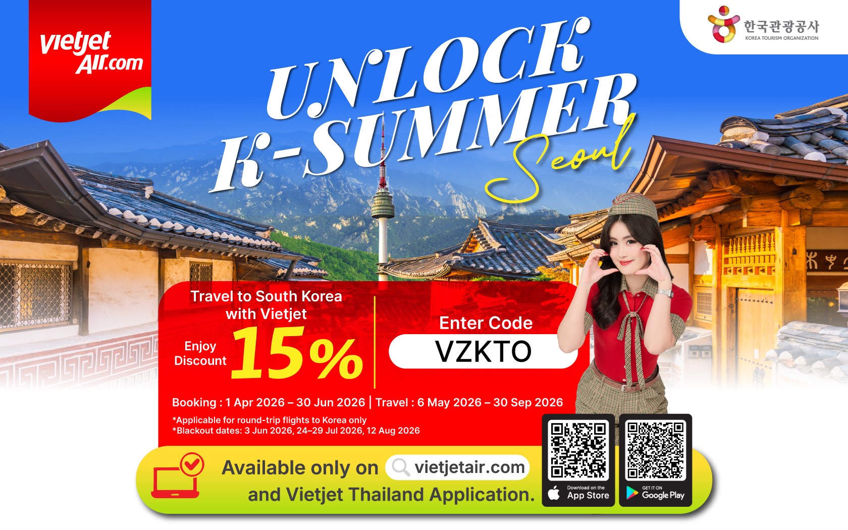 Vietjet Thailand Partners with KTO to Launch ‘Unlock K-Summer Seoul’