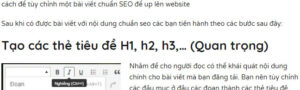 Hướng dẫn cách Edit bài chuẩn SEO