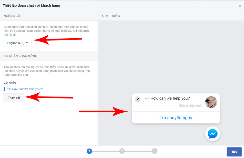 Cách lấy code facebook chat để làm livechat trên website