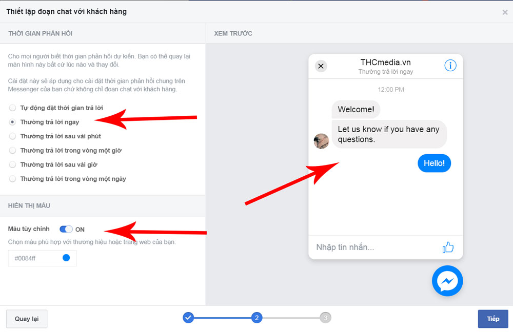 Cách lấy code facebook chat để làm livechat trên website