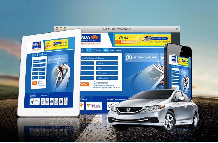 thiết kế website ô tô chuyên nghiệp