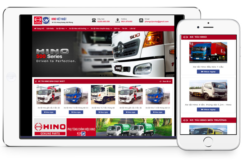 thiết kế website ô tô Đà Nẵng