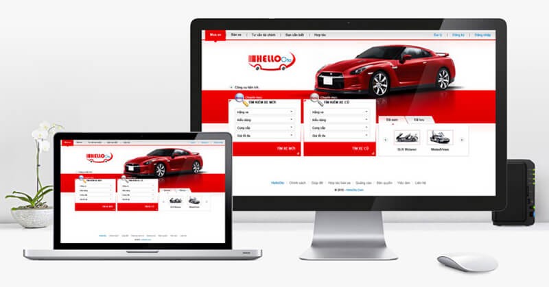 thiết kế website ô tô uy tín