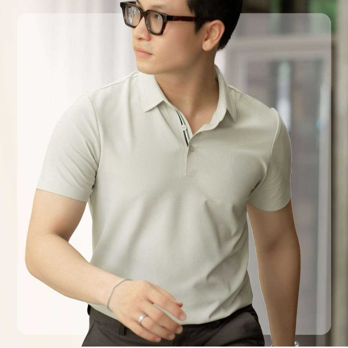 Áo Inter Polo Lightcool⁺ mát mẻ, co giãn, kháng khuẩn - Be