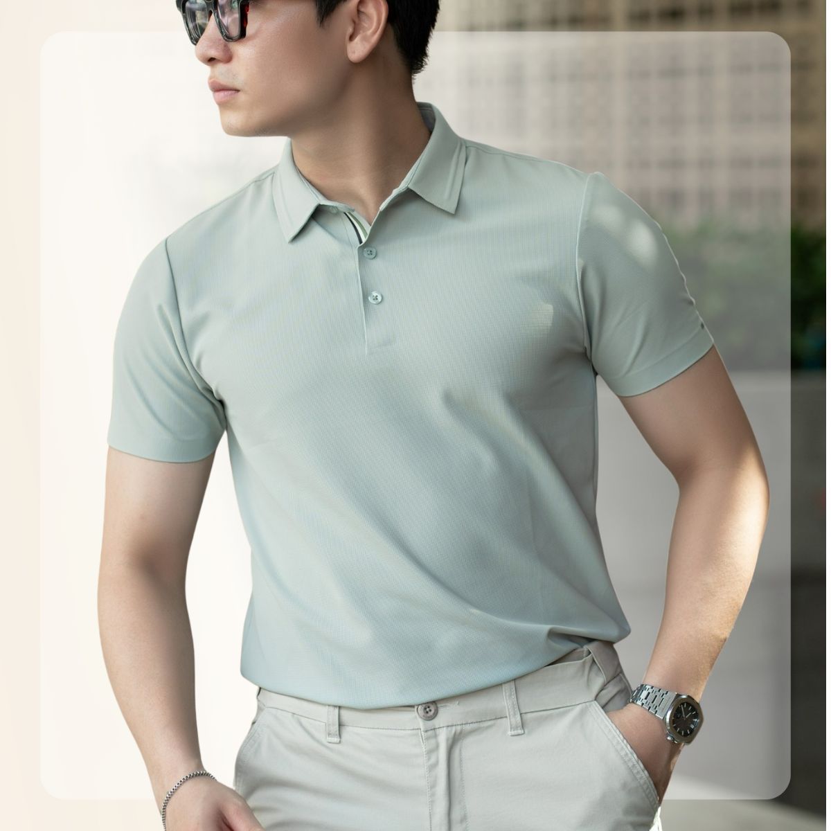 Áo Polo Inter Lightcool⁺ mát mẻ, co giãn, kháng khuẩn - Xám