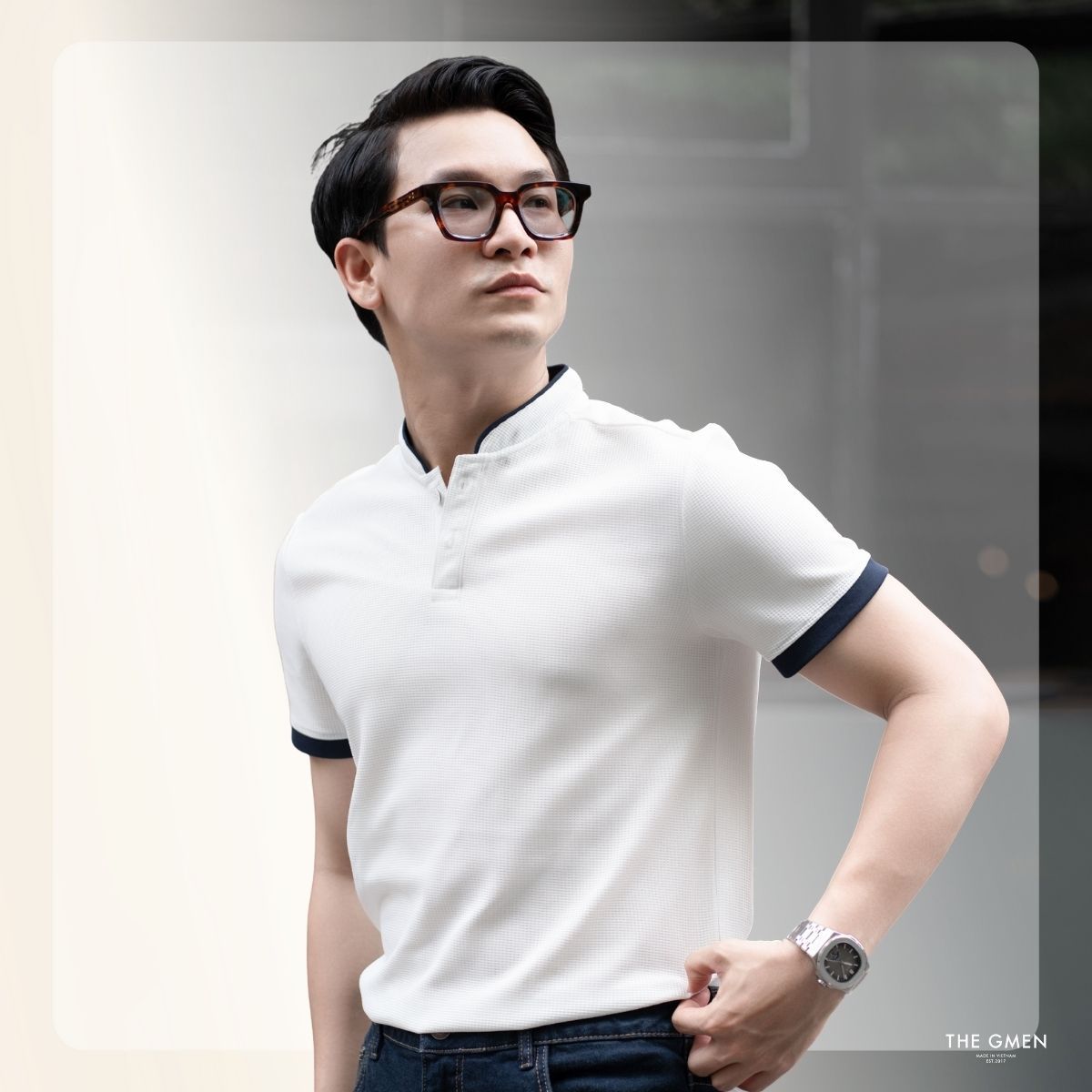 Áo polo nam S25 PILLAR POLO  - Trắng