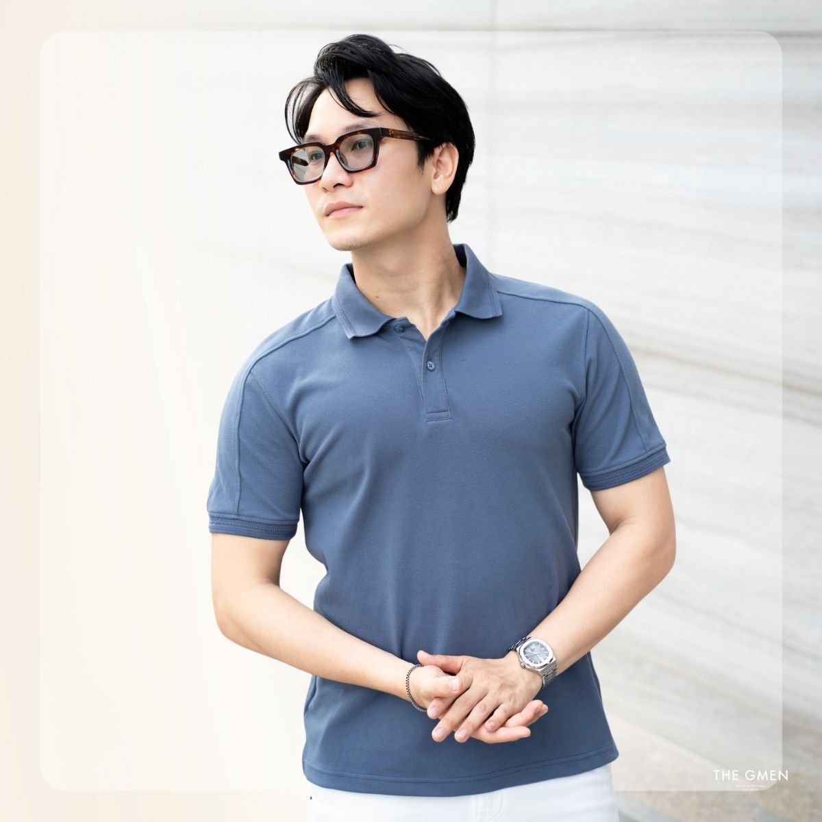 Áo polo nam Raf Polo thoáng mát, mềm mịn, thấm hút mồ hôi - Xanh