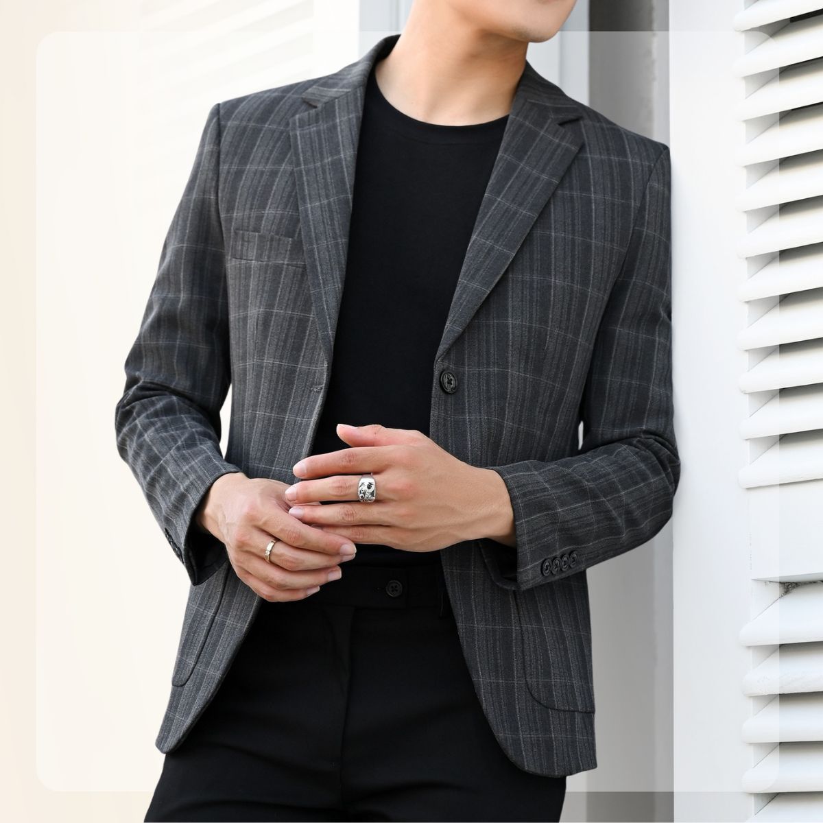 NIL BLAZER - XÁM ĐẬM CARO