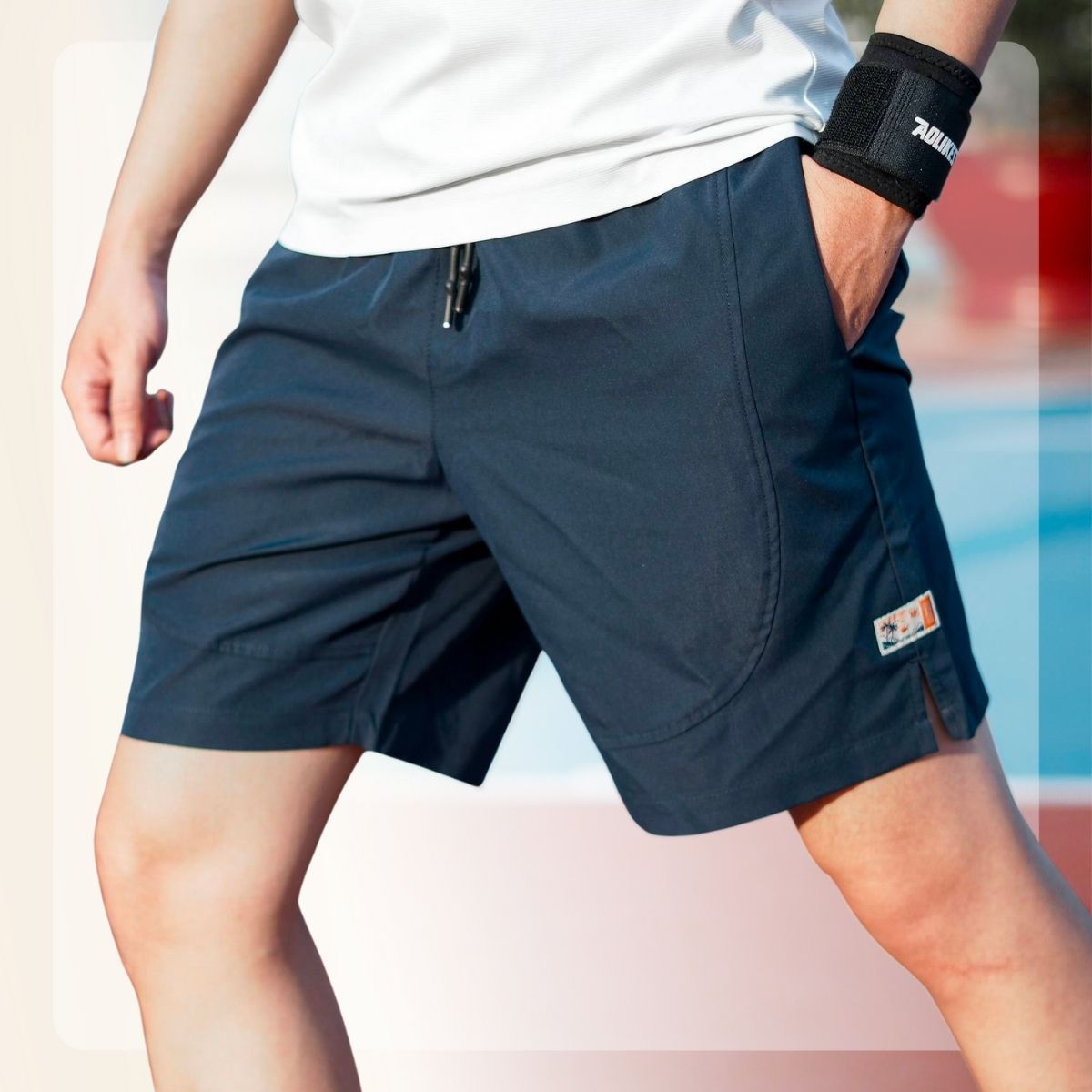 Quần shorts gió WALK DRY SHORTS thoáng mát mùa hè - NAVY
