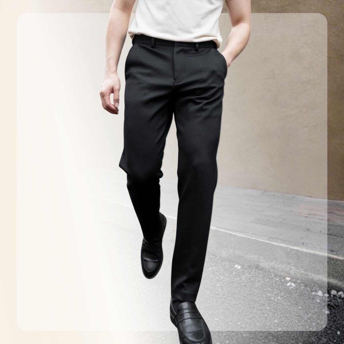 Quần âu công sở X25 Special Trousers cao cấp đứng form - ĐEN