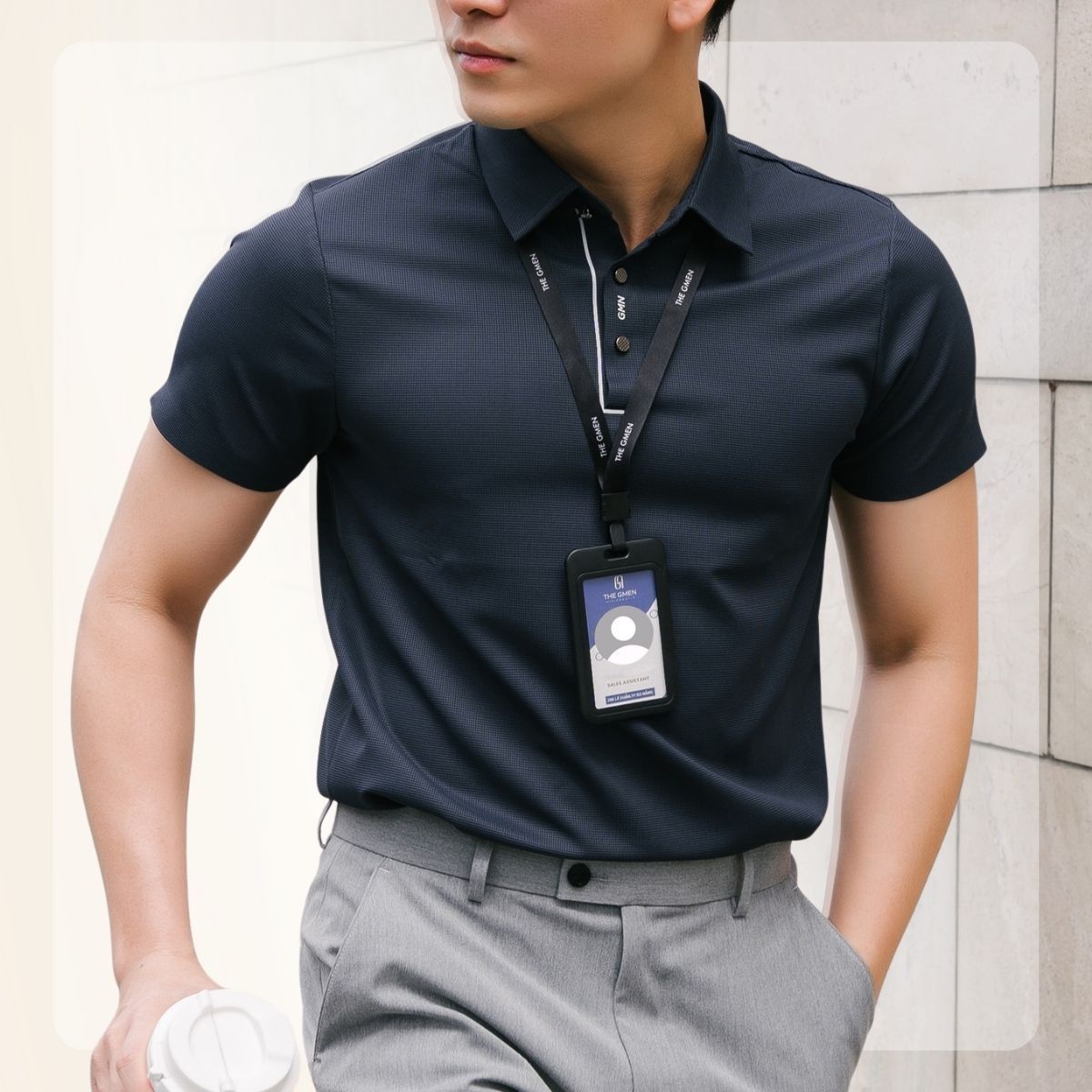 Áo Polo nam Light Cool GMN form slimfit - NAVY