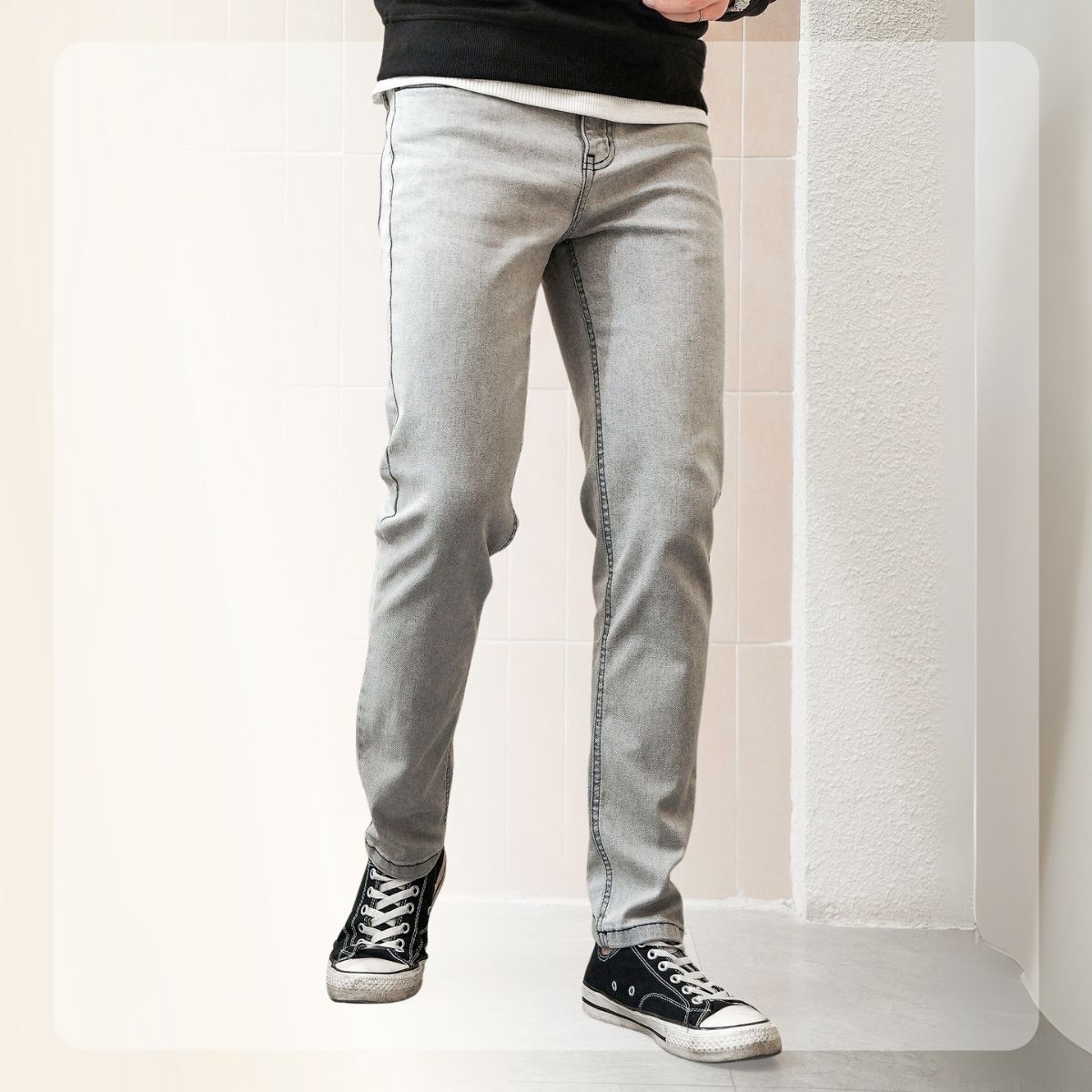 Quần jeans SLIMFIT 90'S form Slimfit - SMOKE
