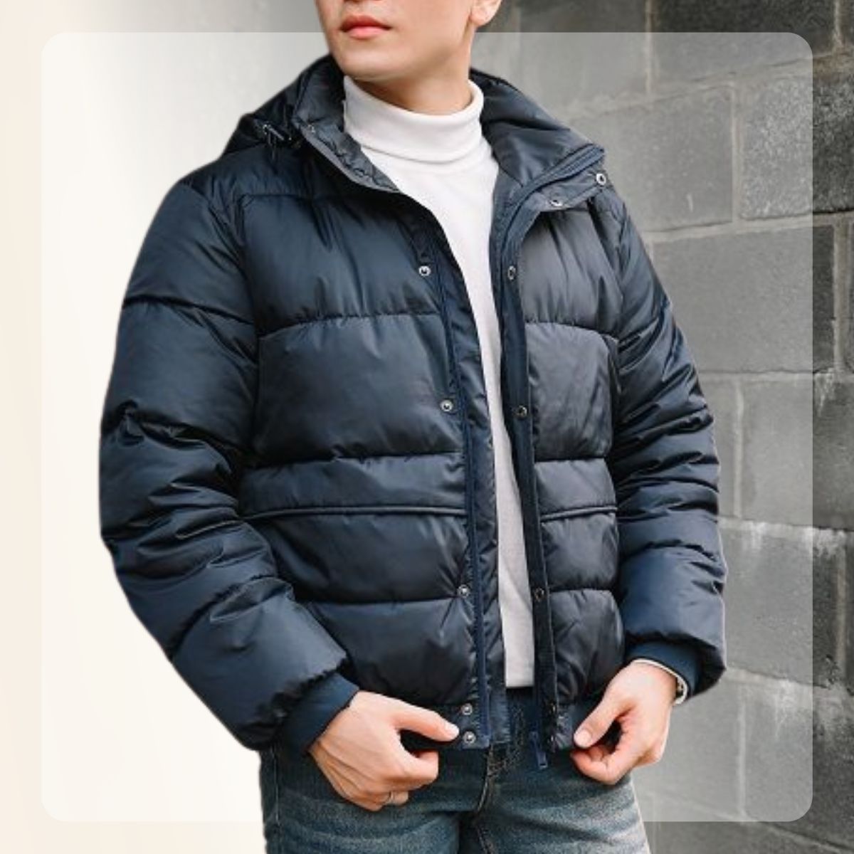Áo khoác phao chần bông F23 Puffer jacket siêu nhẹ, cản gió, giữ ấm tốt - NAVY