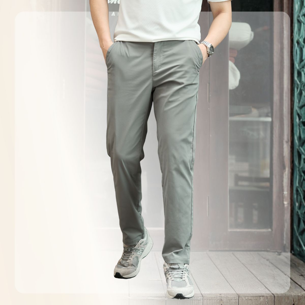 Quần nam Drift Pants form smartfit - Xám