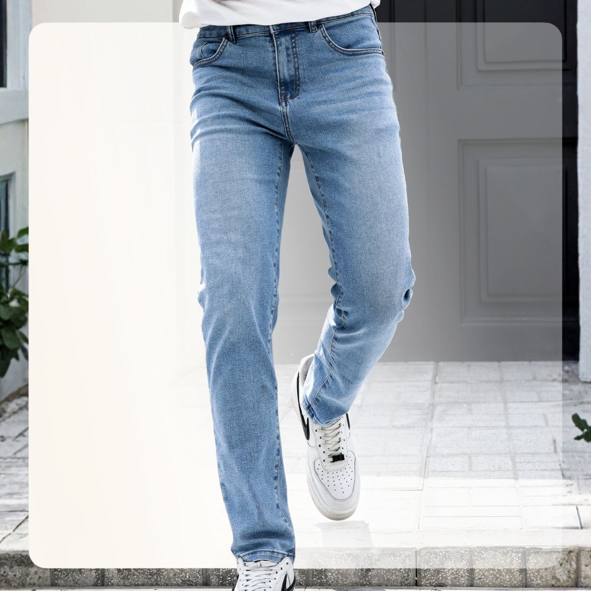 Quần jeans nam SLIMFIT 90'S form Slimfit -cXANH