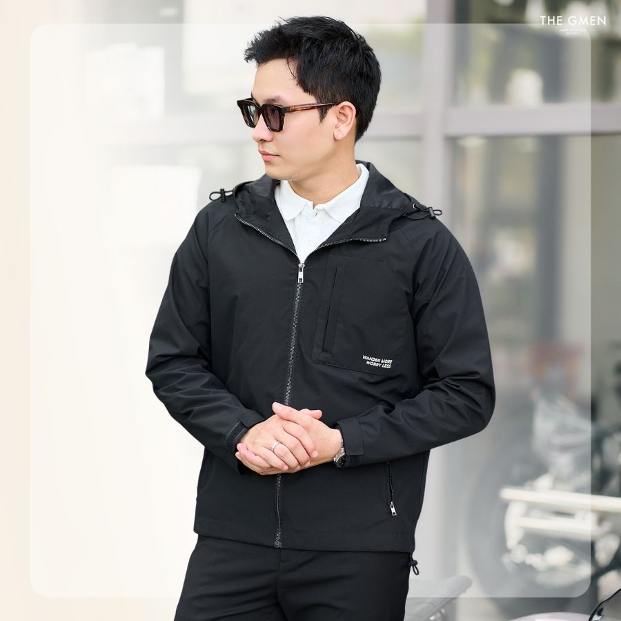 Áo khoác gió chống nước Briz Jacket - ĐEN