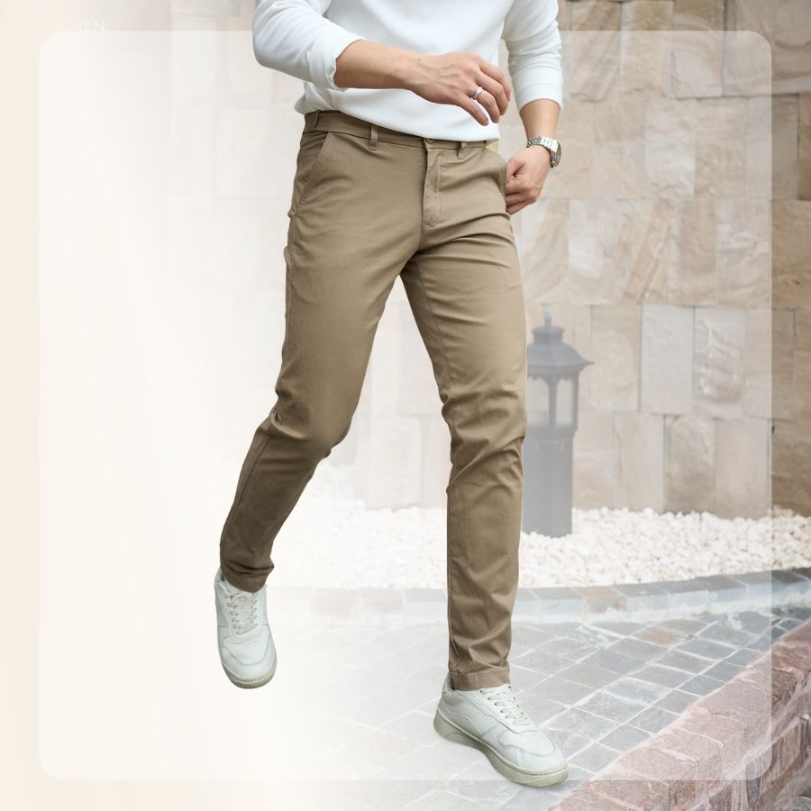 Quần dài kaki nam Nimble Kaki Pants form regular - Nâu