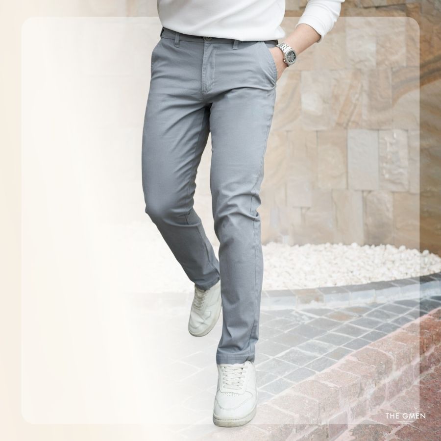 Quần dài kaki nam Nimble Kaki Pants form regular - Xám