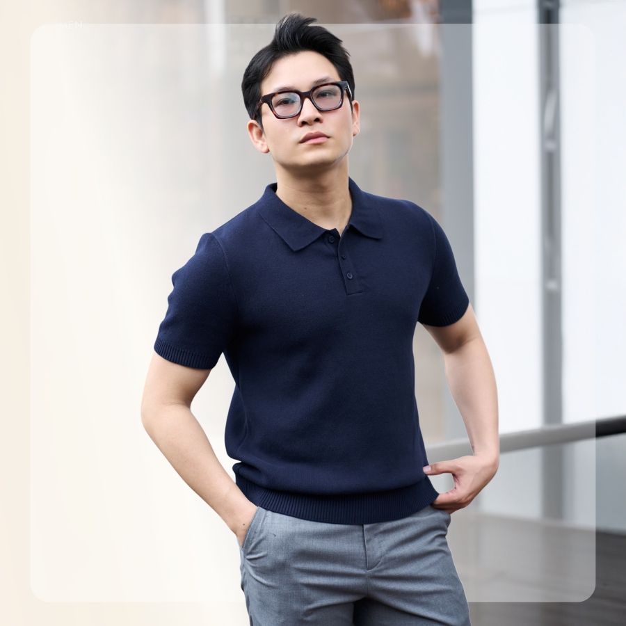 Áo polo nam S26 Knit Basic Polo - Navy