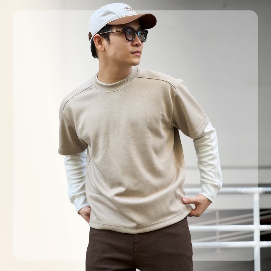 Áo thun nam Ez Basic Tee form relax - Be