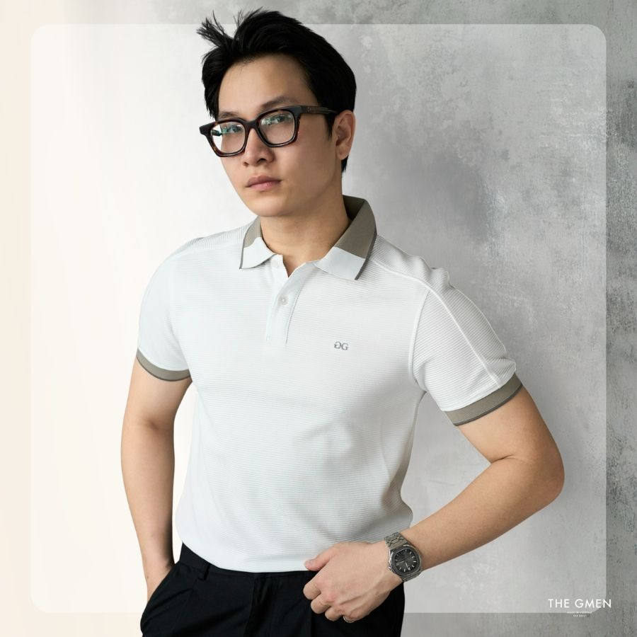 Áo polo nam S26 KN Polo Posh - Trắng