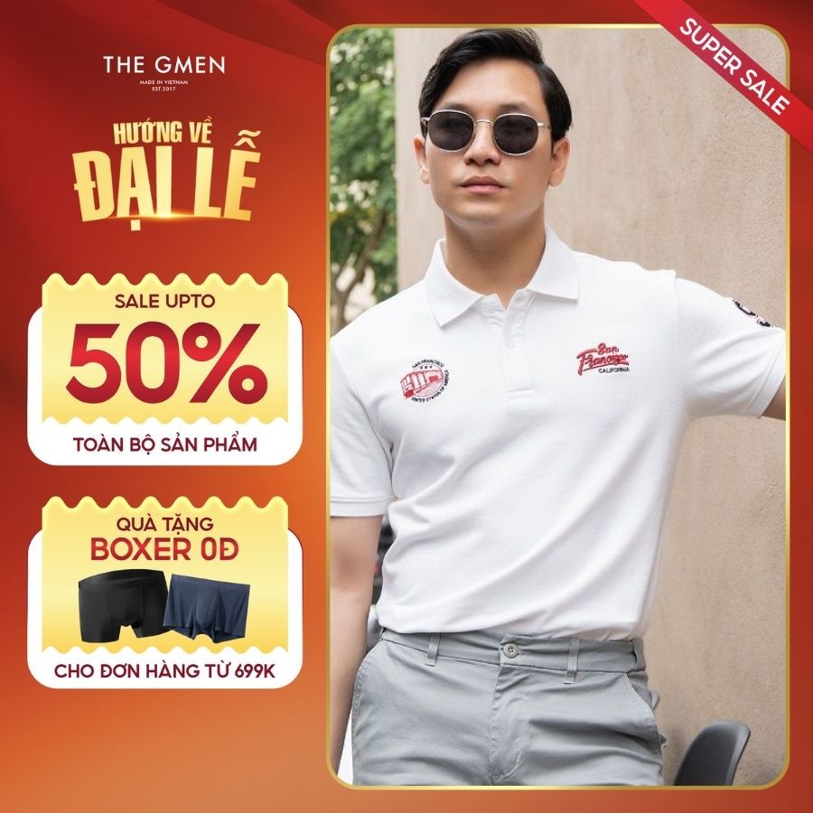 Áo Polo nam F25 SanF Polo trẻ trung form Slim tôn dáng