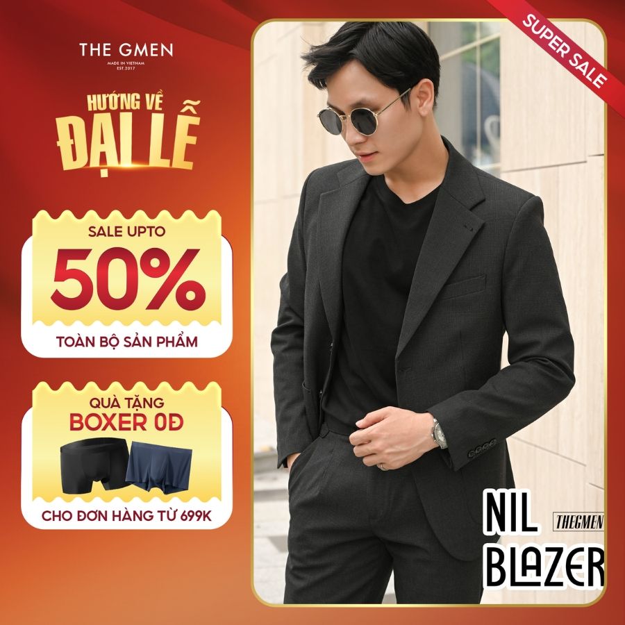 NIL BLAZER - ĐEN