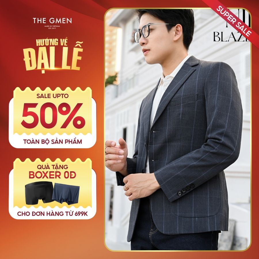 NIL BLAZER - XANH CARO