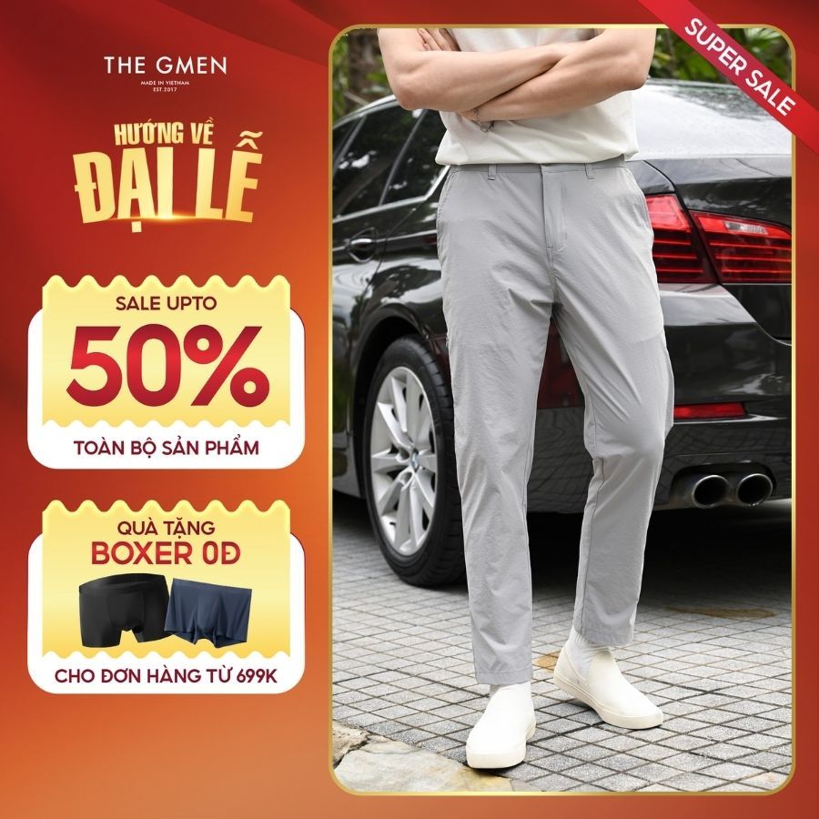 Quần dài gió F23 URBAN PANTS vải cao cấp, form Slimfit XÁM