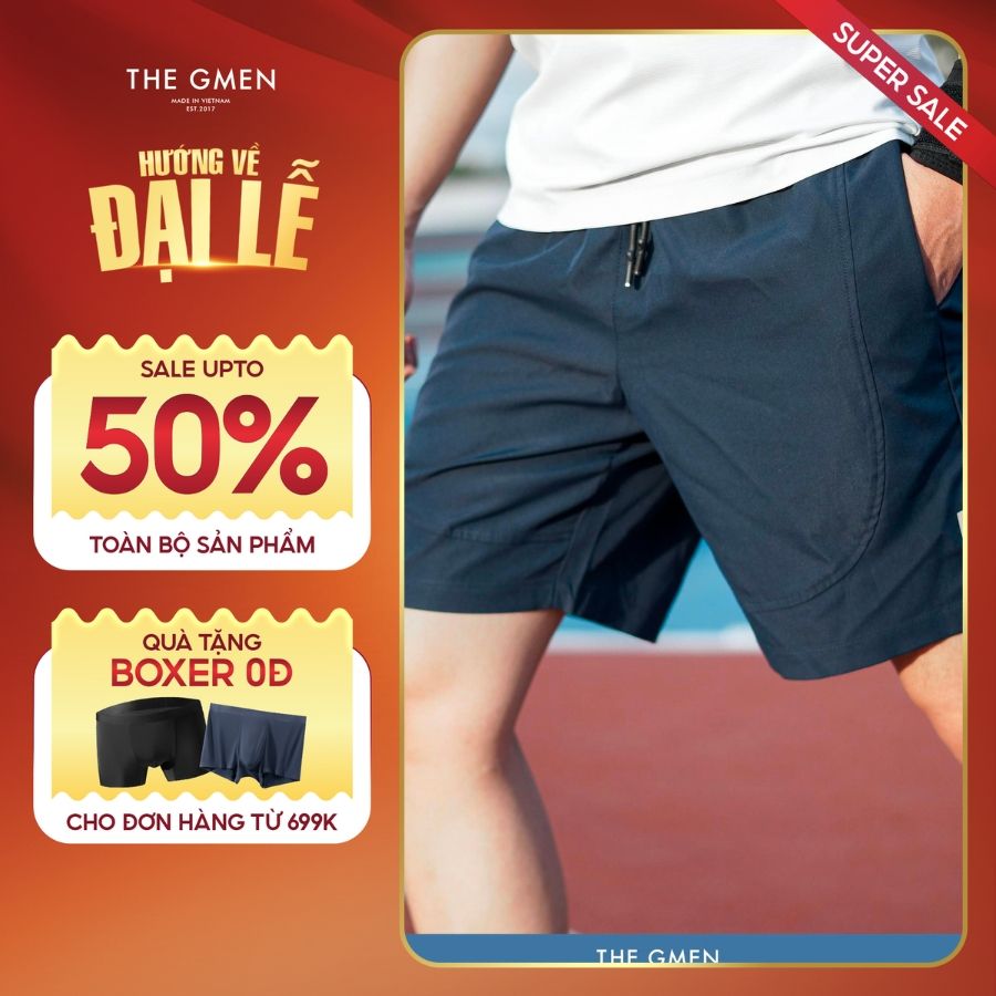 Quần shorts gió WALK DRY SHORTS thoáng mát mùa hè - NAVY