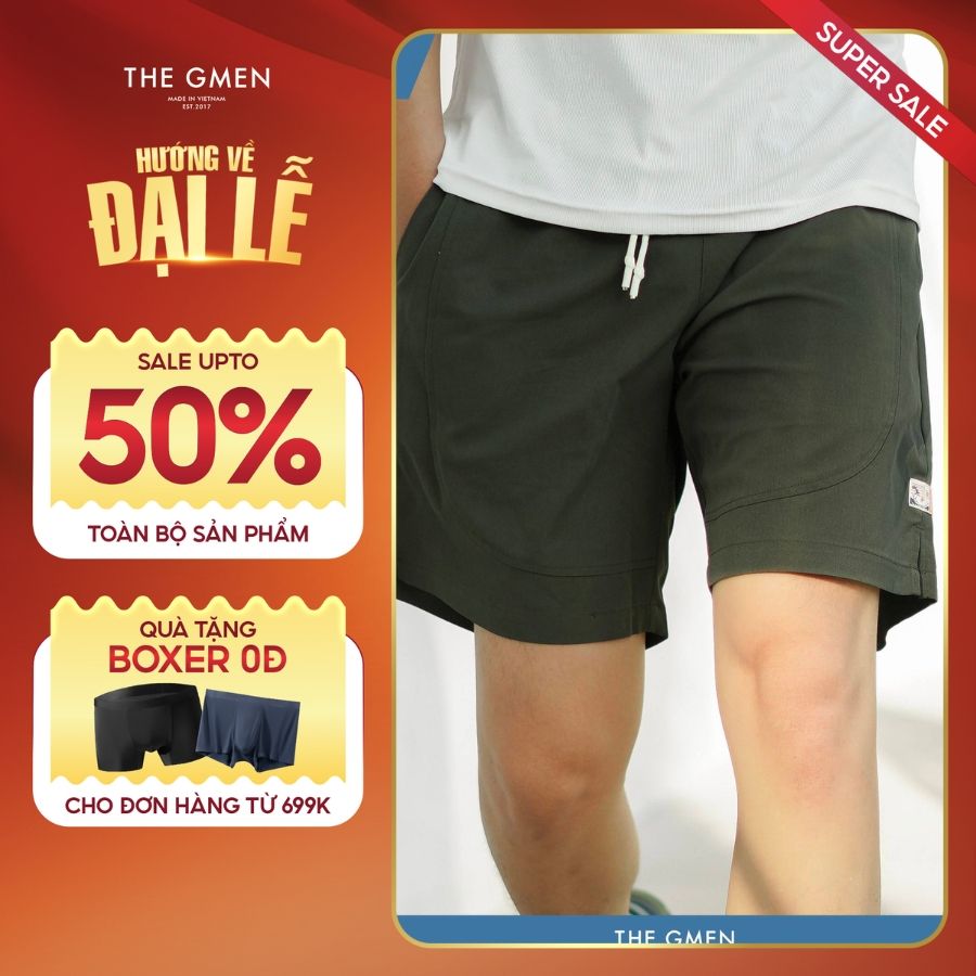 Quần shorts gió WALK DRY SHORTS thoáng mát mùa hè - RÊU