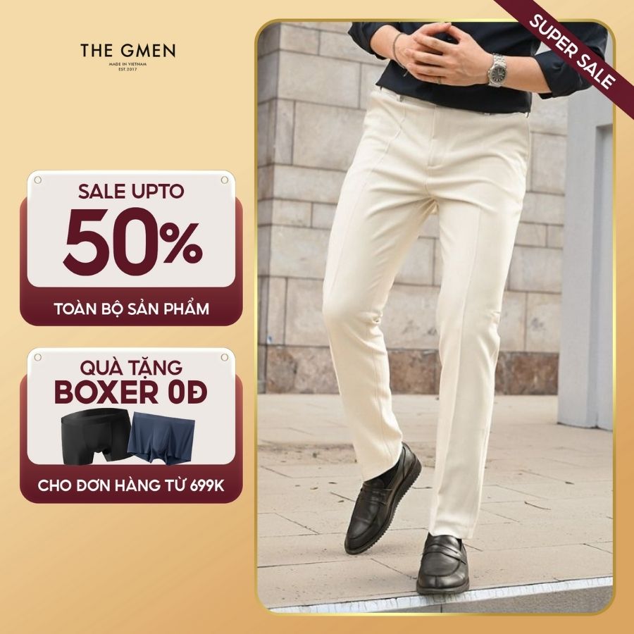 Quần tây âu công sở nam X25 Slim Trousers đứng form - BE