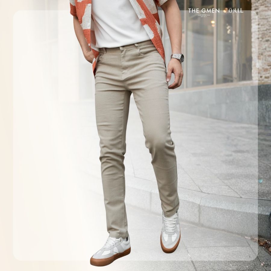 Quần dài nam Slim Kaki Jeans form Slim - be