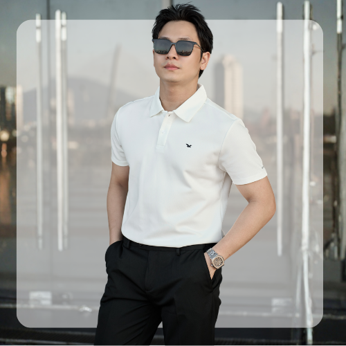 Áo polo nam Timber Polo - Trắng