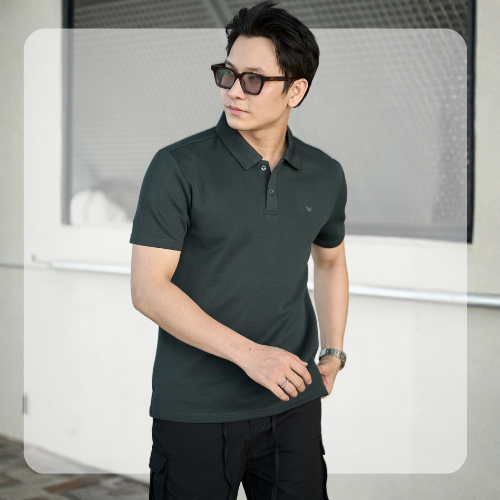 Áo polo nam Timber Polo - Rêu