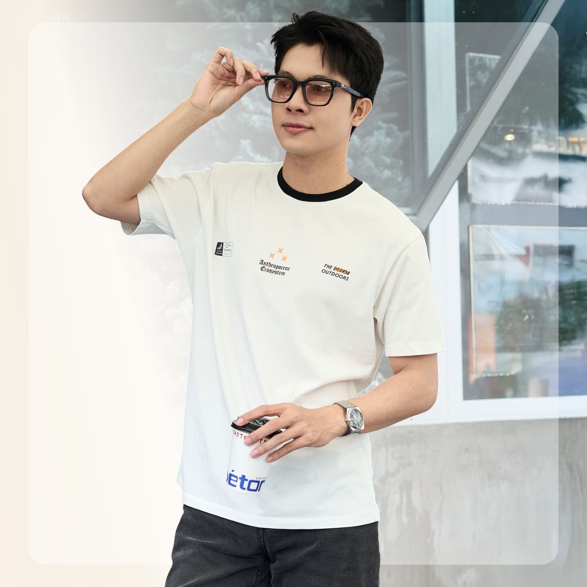 Áo thun in hình S25 STAR TEE - TRẮNG