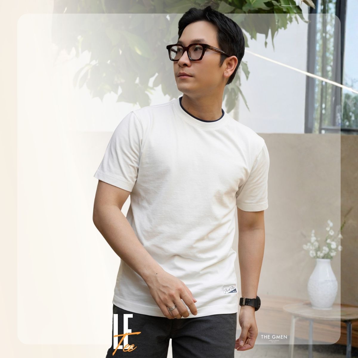 Áo thun nam mùa hè S26 DOUBLE TEE - Trắng