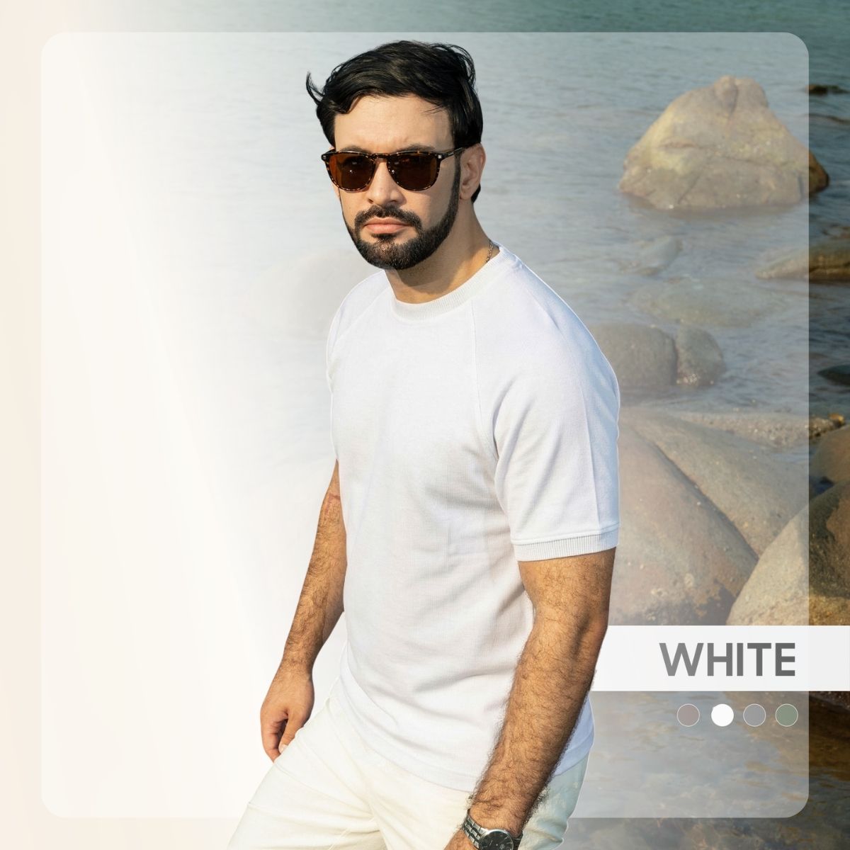 Áo thun nam S26 RAGLAN TEE - TRẮNG