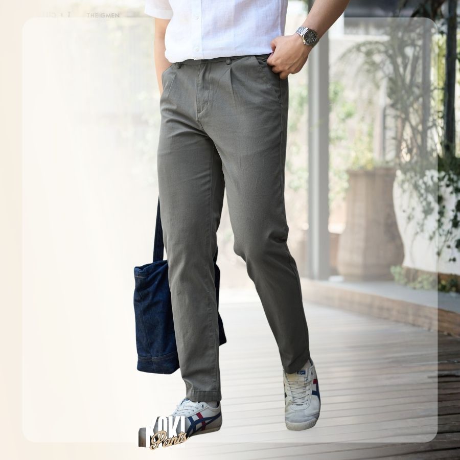 Quần dài kaki nam S26 Smart Kaki Jeans - Xám