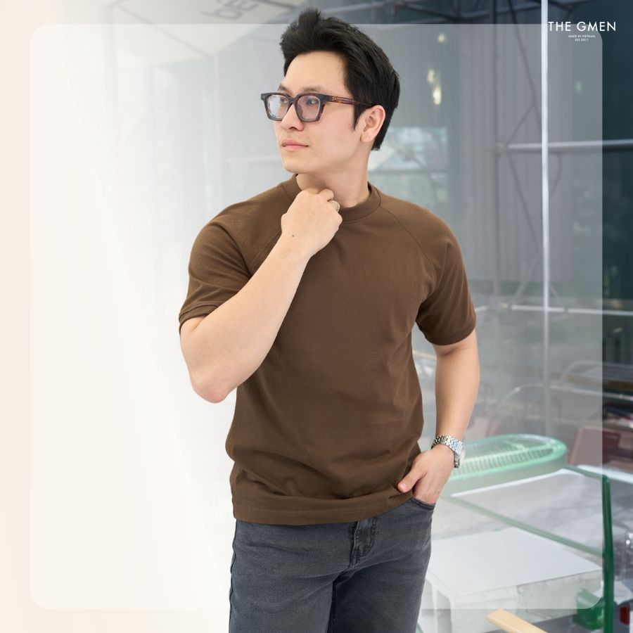 Áo thun nam S26 RAGLAN TEE - Nâu