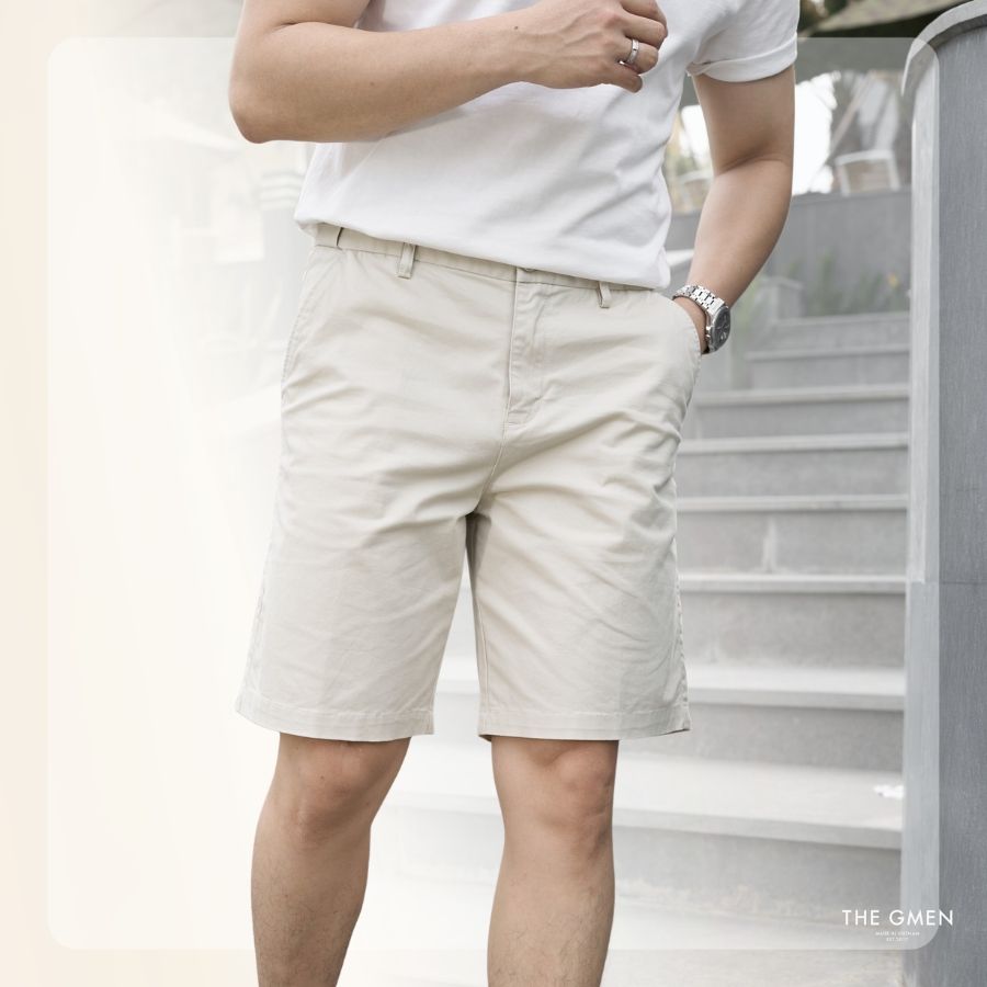 Quần short nam mùa hè S26 Move Kaki Short - Be