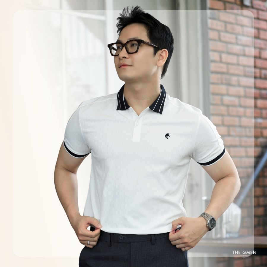 Áo polo nam Matrix Polo - Trắng