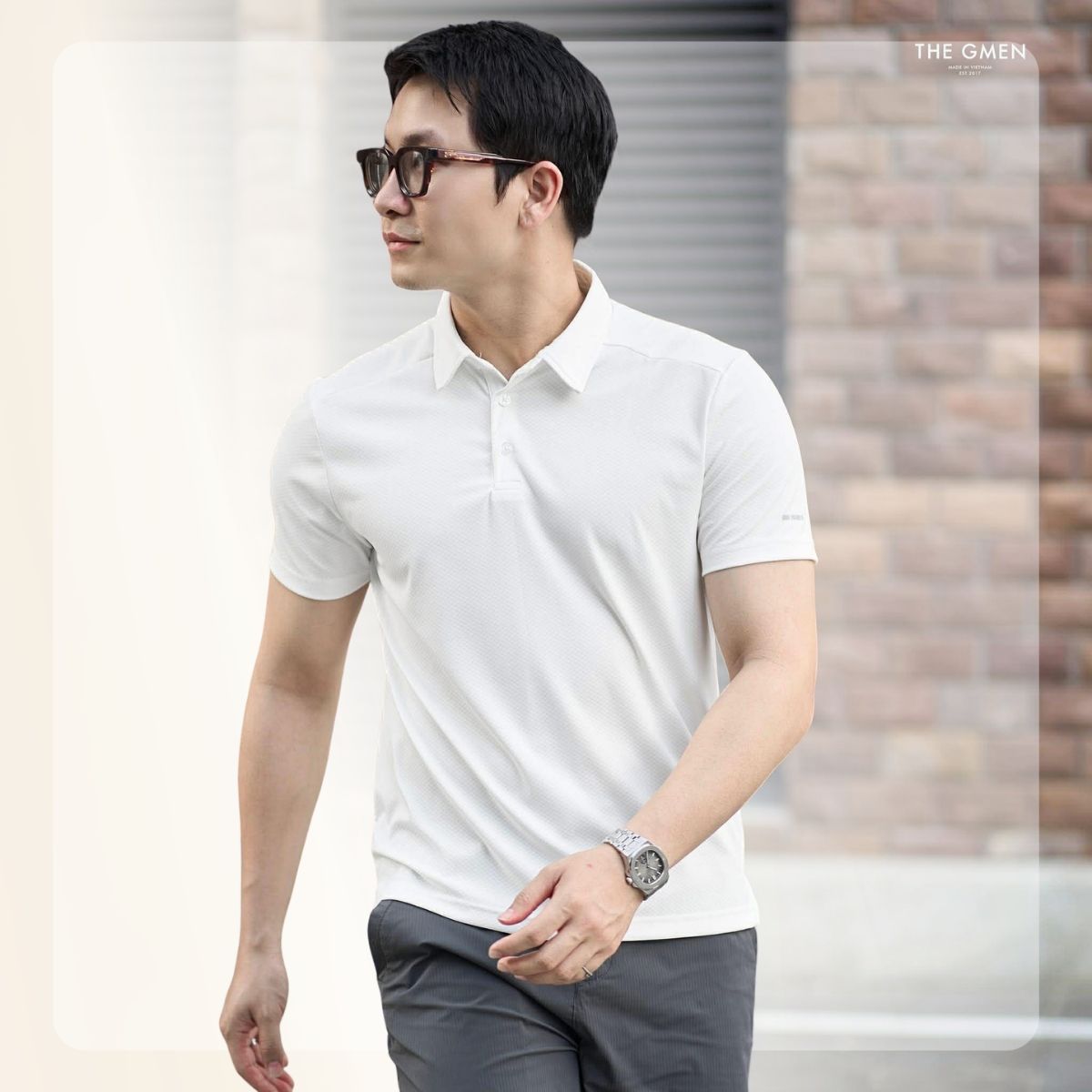 Áo polo nam N26 Coolmax Polo - Trắng