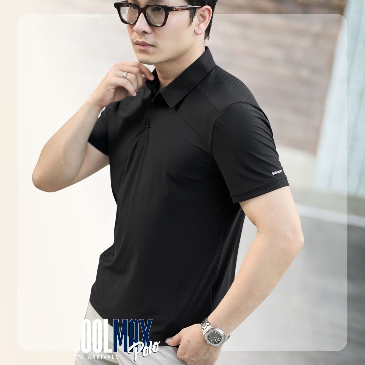 Áo polo nam N26 Coolmax Polo - Đen