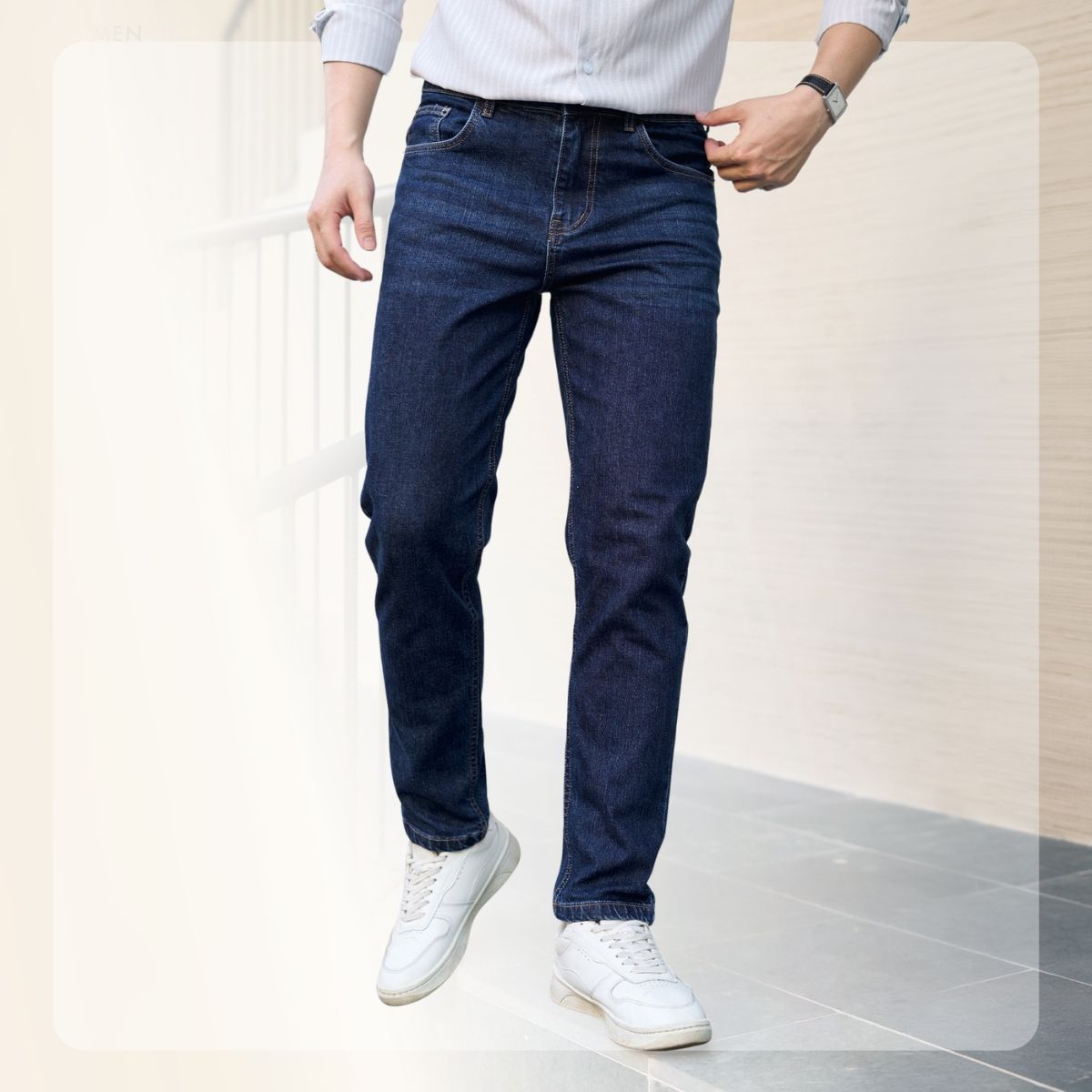 Quần Jeans nam G26 Smart Jeans - Xanh đậm