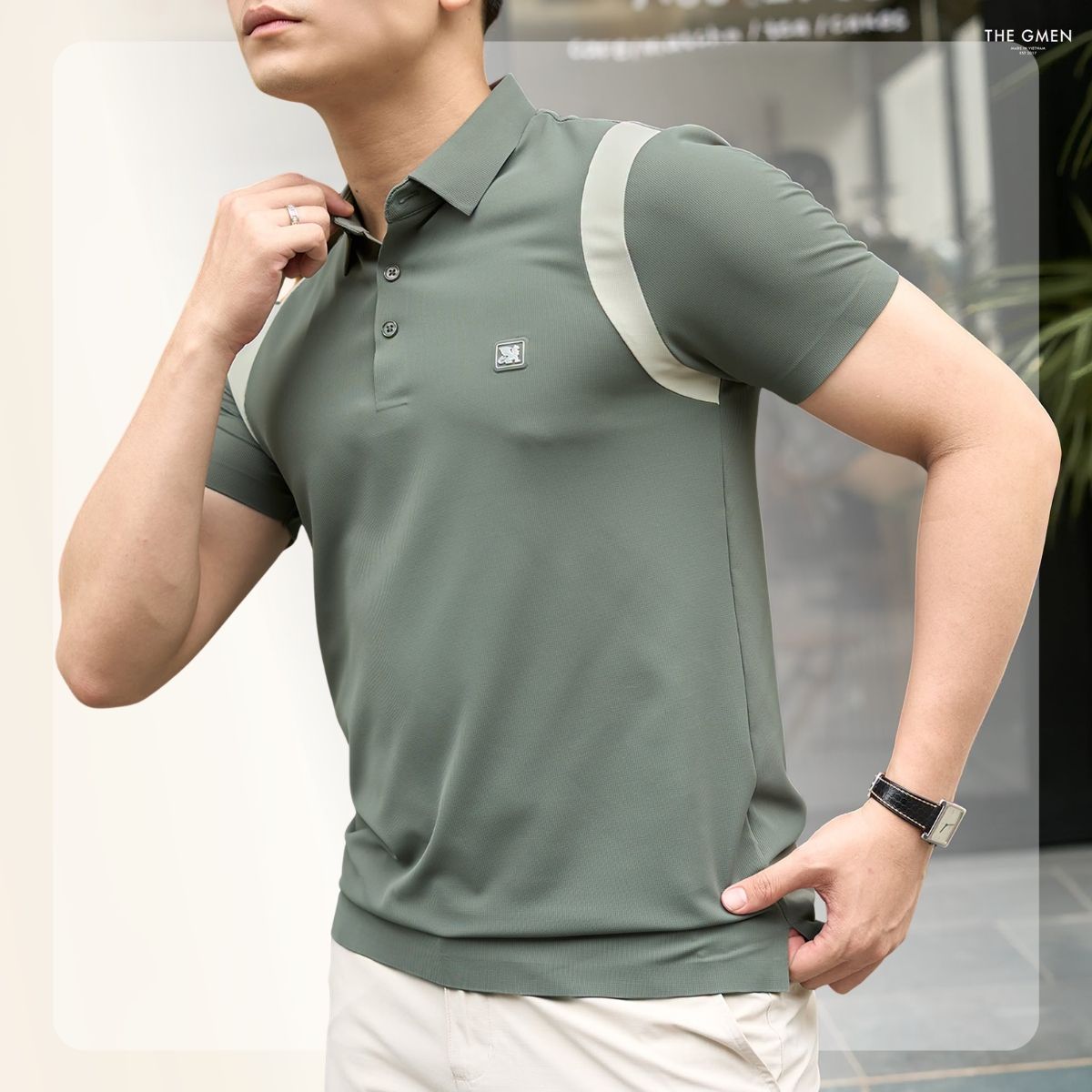 Áo polo nam Arc Lightcool Polo - Xám