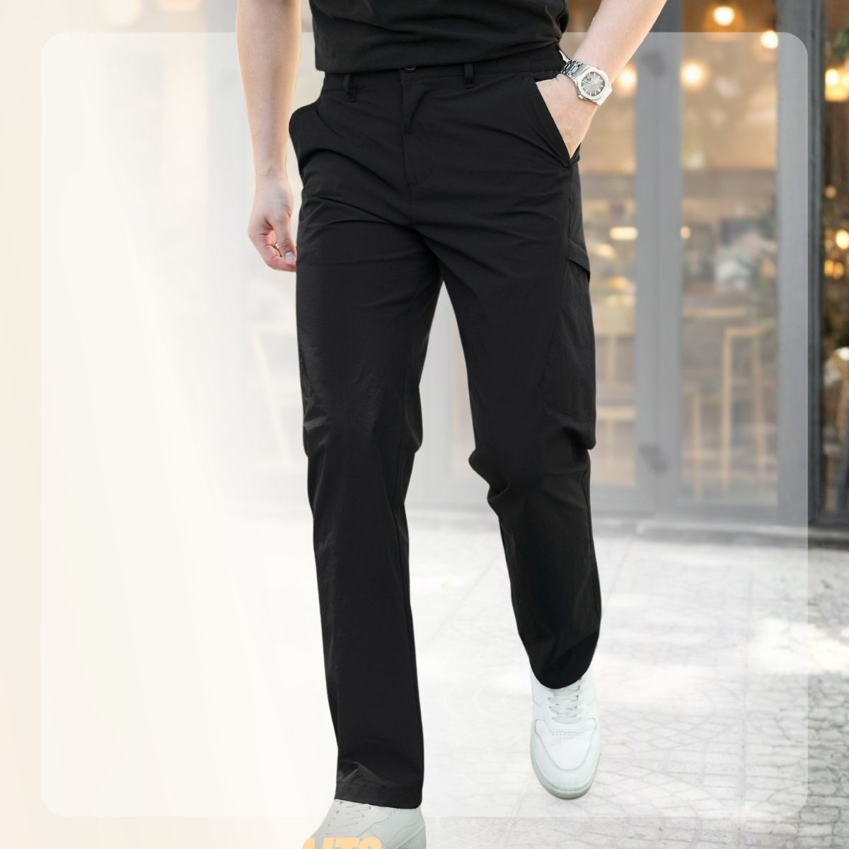 Quần dài nam vải gió Gear Pants - Đen