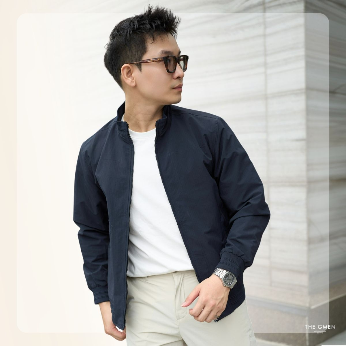 Áo khoác nam vải gió Motion Jacket - Navy