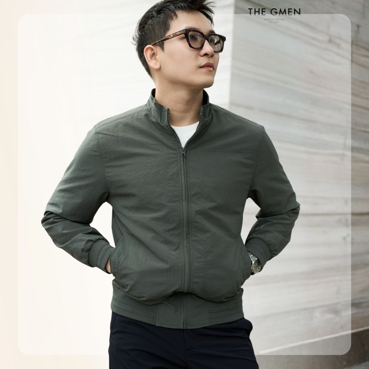 Áo khoác nam vải gió Motion Jacket - Xám