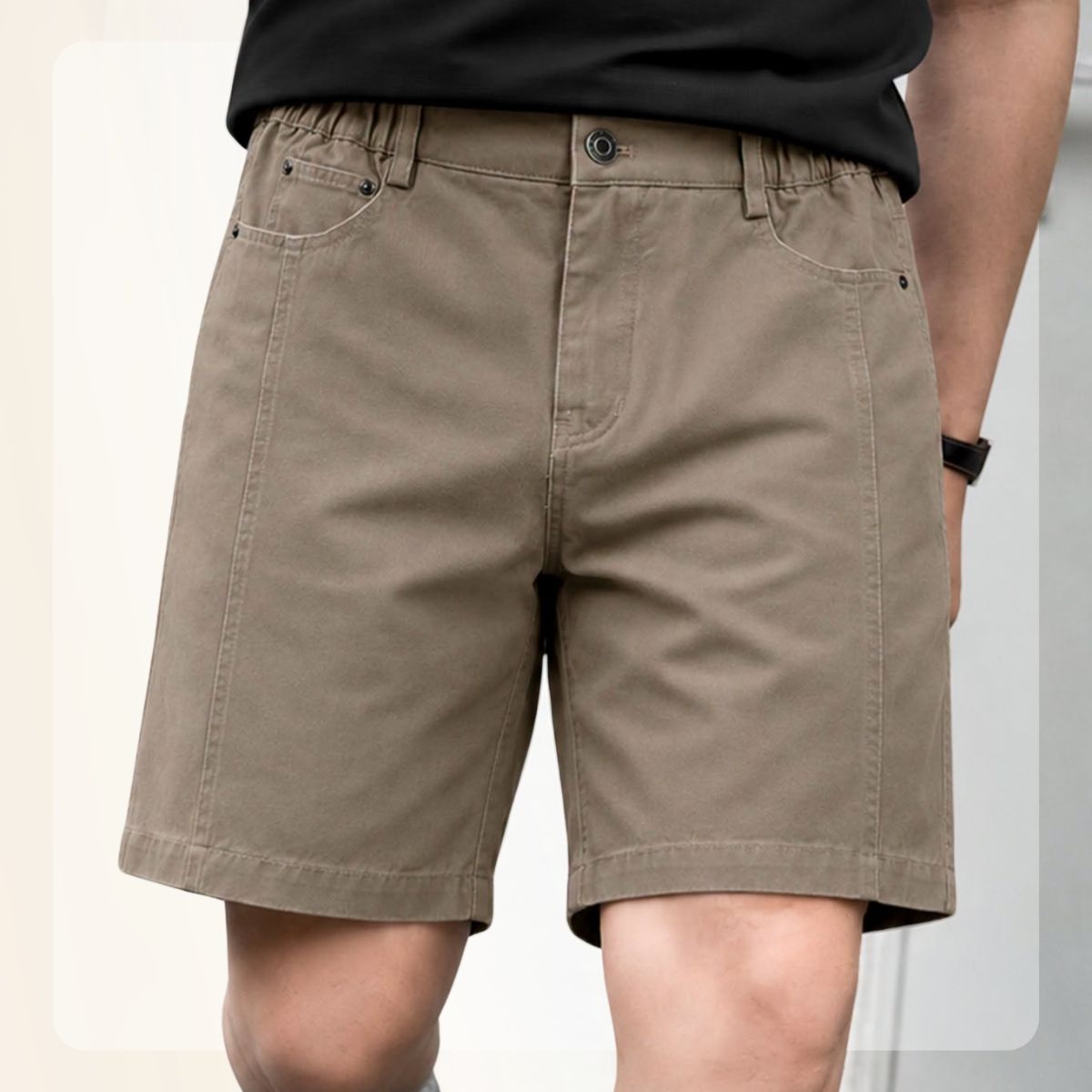 Quần short nam S26 Line Kaki Short - Nâu